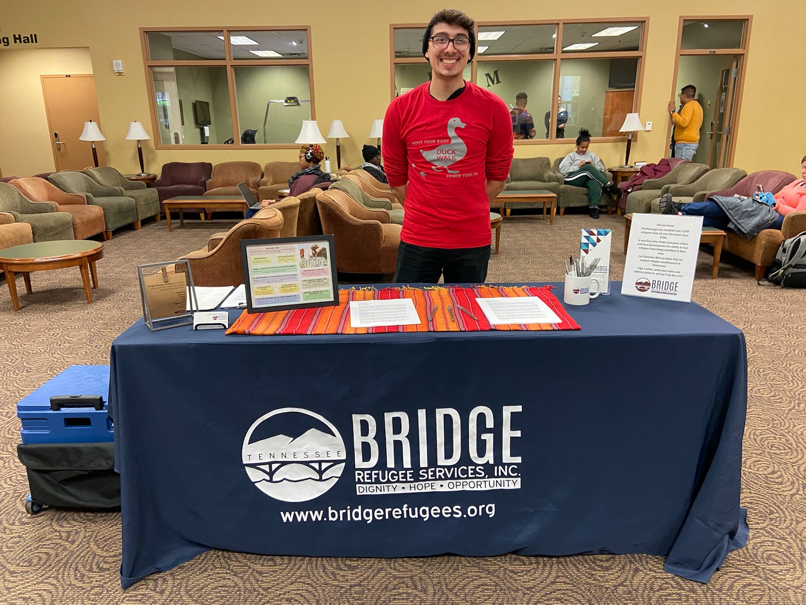 Booth in Student Center