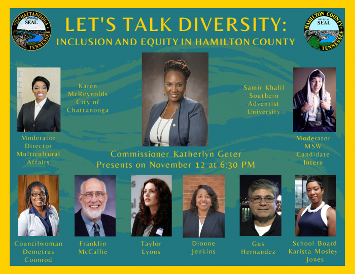 Let's Talk Diversity Panel Discussion Flyer